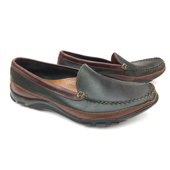 Allen Edmonds Men’s Boulder Black Brown Leather Slip On Loafers Shoes Size 11 B main image 11